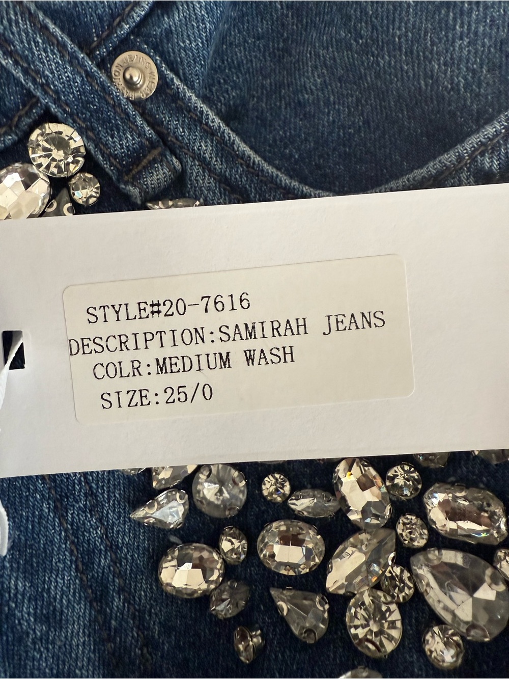 Torn by Bonny Kobo Samirah Embellished wide leg jeans - Picture 4 of 5
